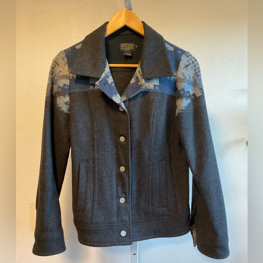 Pendleton Jacket Xs Charcoal Gray - image 1